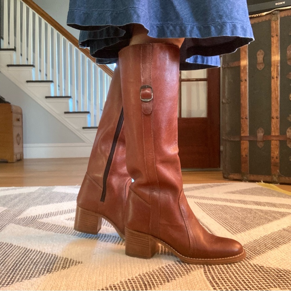 Vintage Knee High Leather Boots